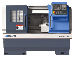Токарный станок c ЧПУ с горизонтальной станиной MetalTec CK 36x750 от компании Нова Механика