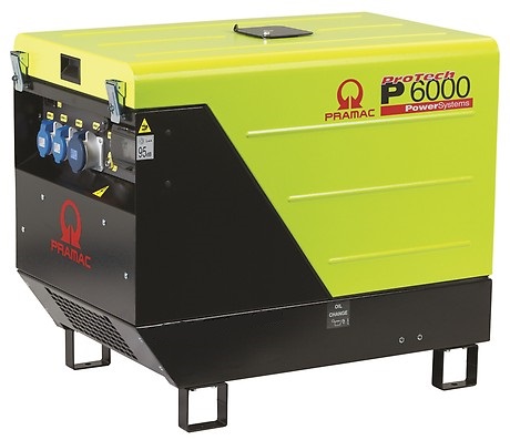 картинка Дизельный генератор Pramac P6000, 230V, AVR, IPP, в кожухе от компании Нова Механика